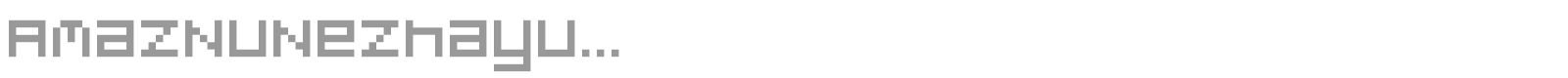 AmazNuNezhayu... font preview