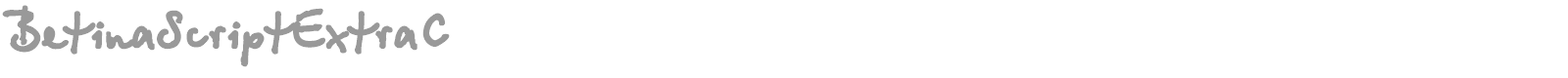 BetinaScriptExtraC font preview