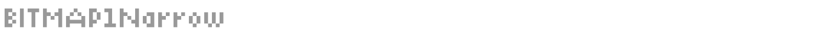 BITMAP1Narrow font preview