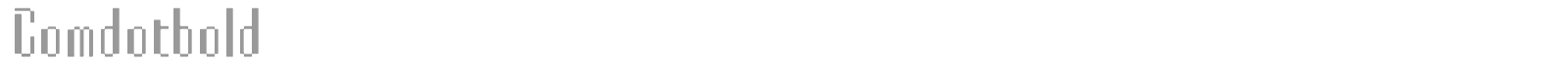 Comdotbold font preview