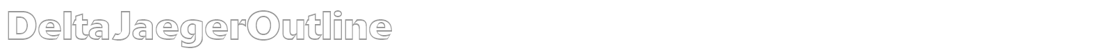 DeltaJaegerOutline font preview