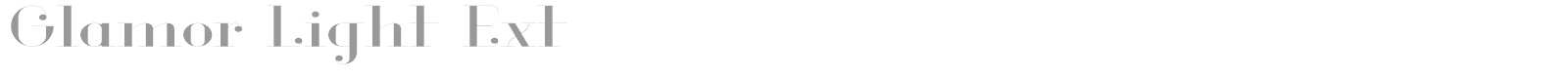 Glamor Light Ext font preview