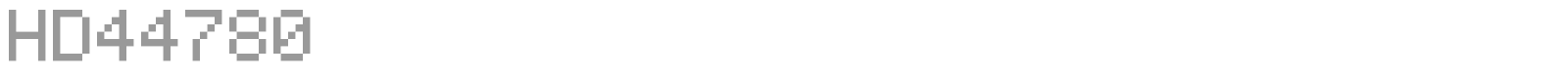HD44780 font preview