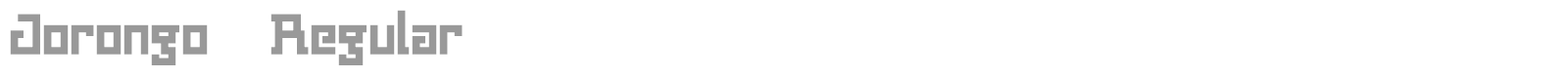 Jorongo Regular font preview