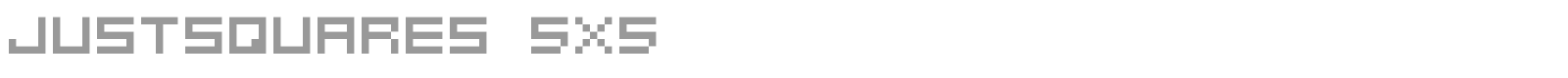 justSquares 5x5 font preview
