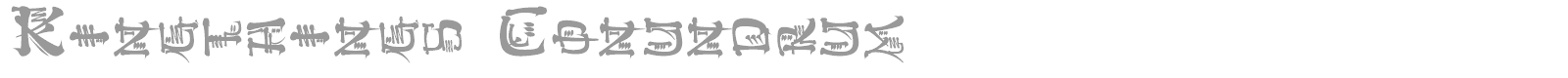 Kingthings Conundrum font preview