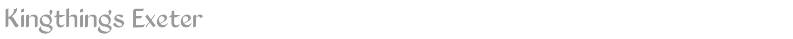 Kingthings Exeter font preview