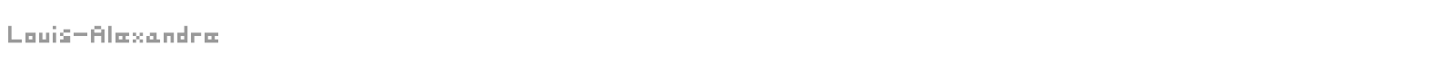 Louis-Alexandre font preview