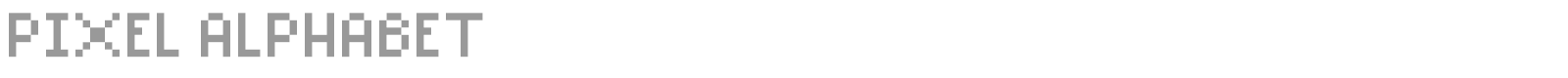 Pixel Alphabet font preview