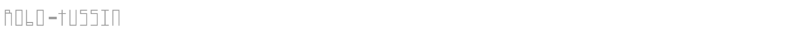ROBO-TUSSIN font preview