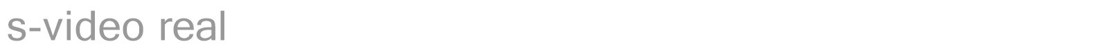 s-video real font preview