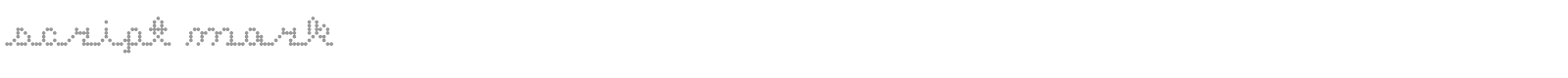 script mark font preview