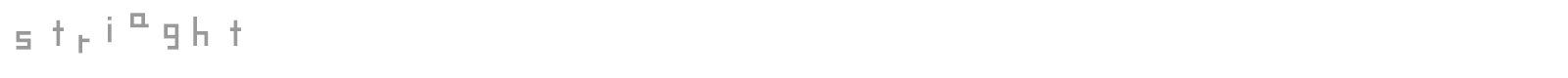 striaght font preview