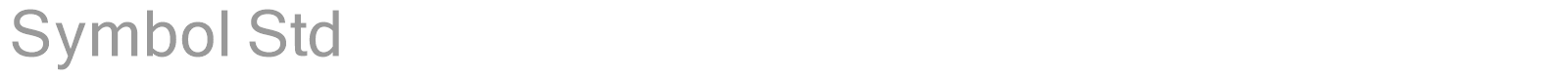 Symbol Std font preview