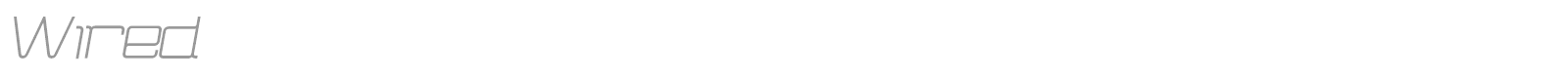 Wired font preview