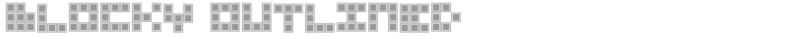Blocky Outlined font preview