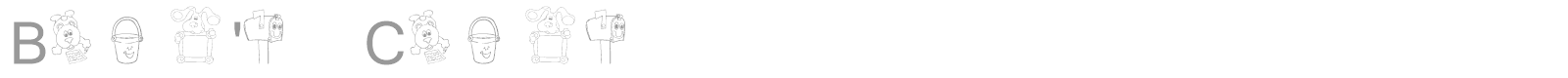 Blue's Clues font preview