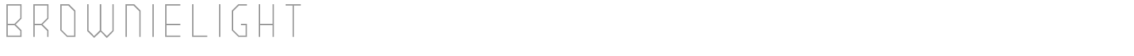 BROWNIElight font preview