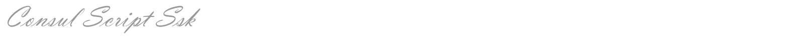 ConsulScriptSSK font preview
