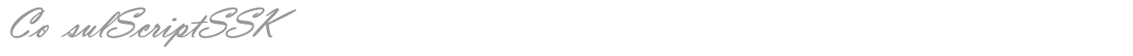ConsulScriptSSK font preview