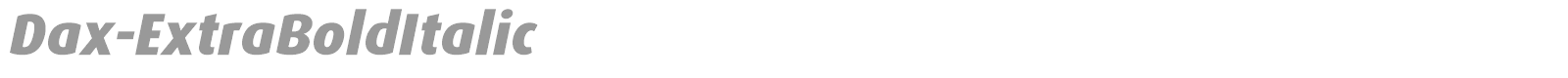 Dax-ExtraBoldItalic font preview