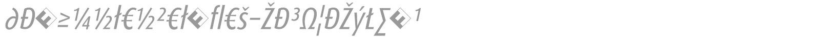DaxCondensed-RegularItalicExp font preview