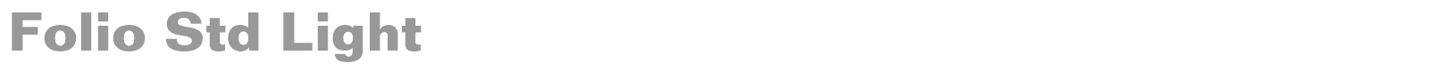 Folio Std font preview
