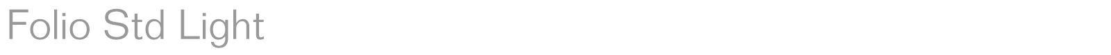 Folio Std font preview