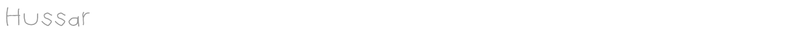 Hussar font preview