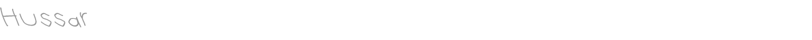 Hussar font preview