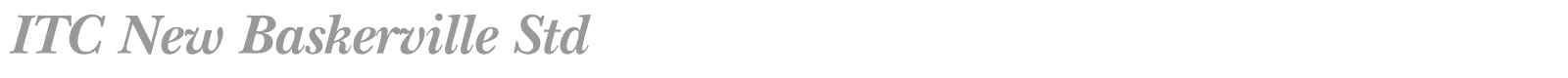 ITC New Baskerville Std font preview