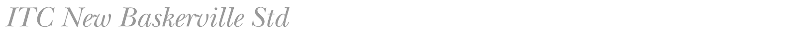 ITC New Baskerville Std font preview