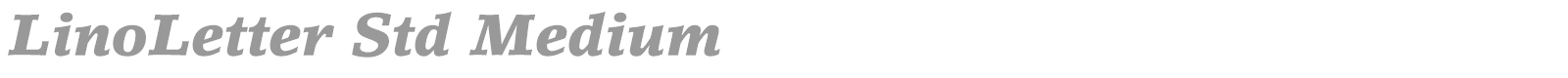 LinoLetter Std font preview