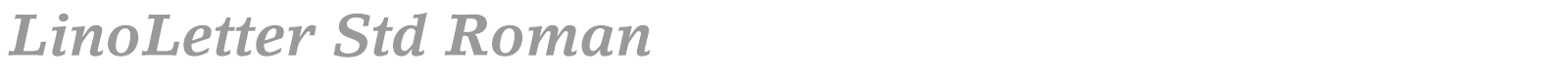 LinoLetter Std font preview
