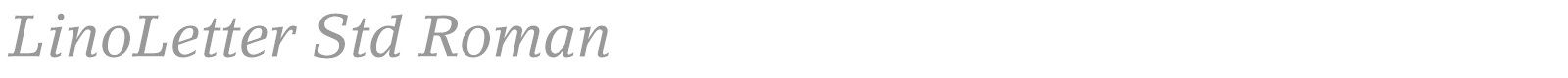 LinoLetter Std font preview
