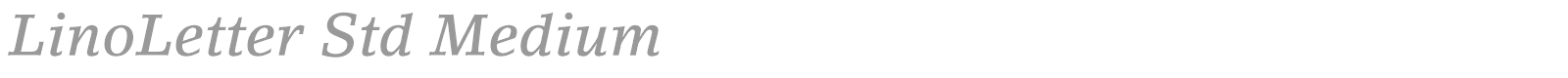 LinoLetter Std font preview