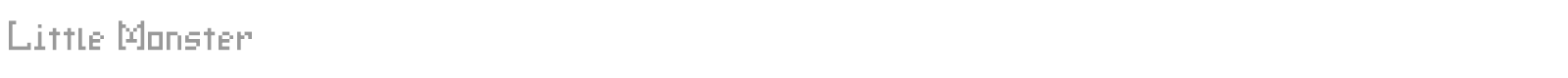 Little Monster font preview