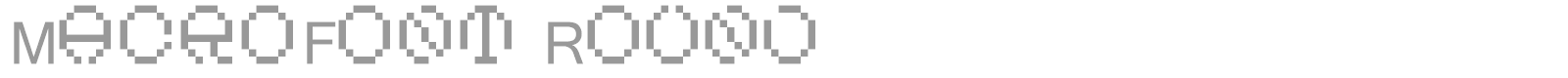 MacroFont Round font preview
