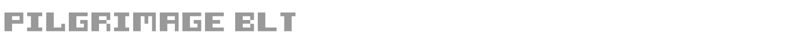 Pilgrimage BLT font preview