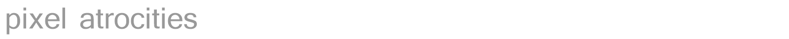 pixel atrocities font preview