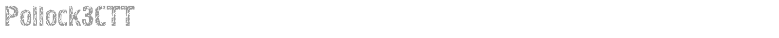 Pollock3C font preview
