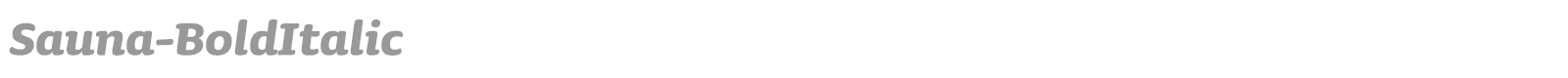Sauna-BoldItalic font preview