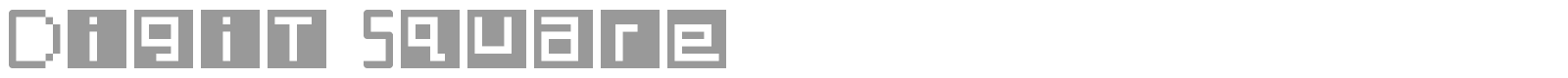 Digit Square font preview