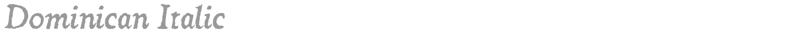 Dominican font preview