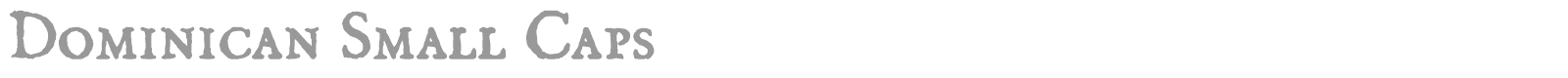Dominican font preview