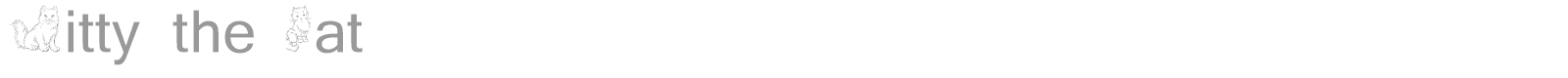 Kitty the Cat font preview
