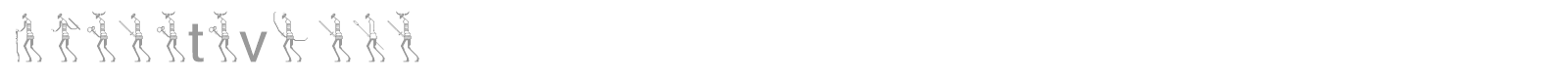 primitive man font preview