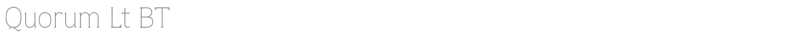 Quorum Lt BT font preview