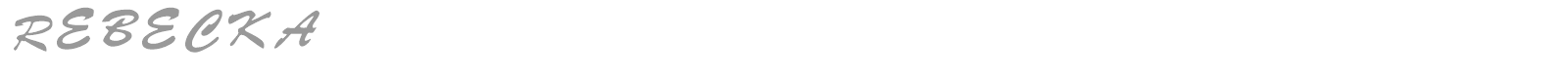 REBECKA font preview
