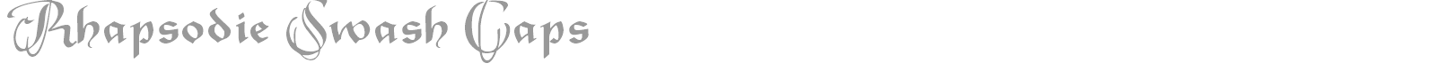 Rhapsodie Swash Caps font preview